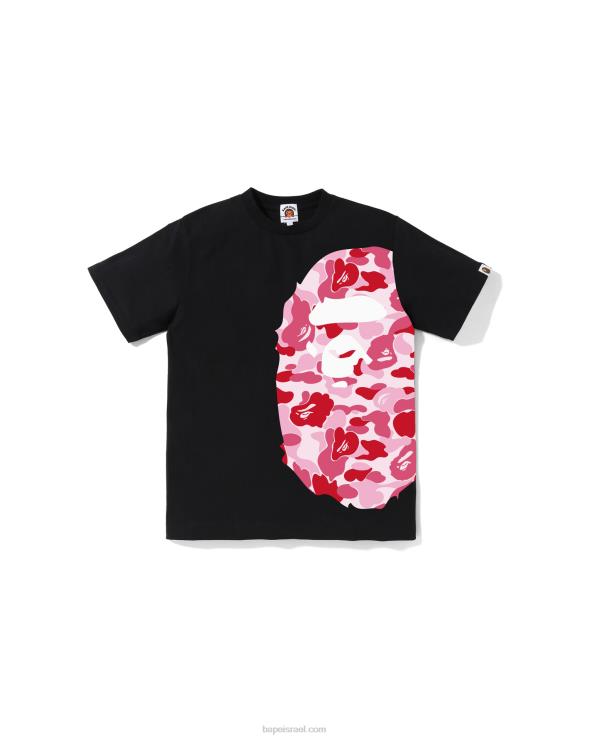 שָׁחוֹר A Bathing Ape 644LV1283 ילדים abc camo side big head tee jr