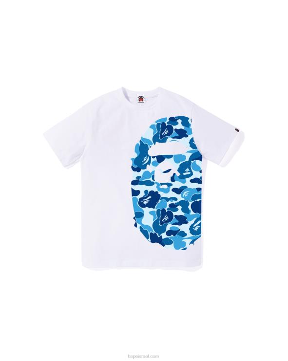 לבן A Bathing Ape 644LV1284 ילדים abc camo side big head tee jr