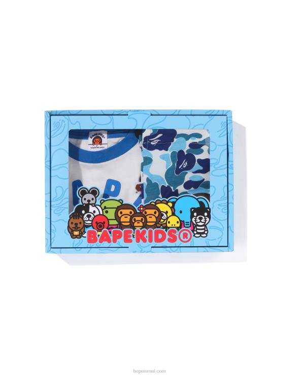 כחול בהיר A Bathing Ape 644LV1295 ילדים סט מתנות abc camo baby milo