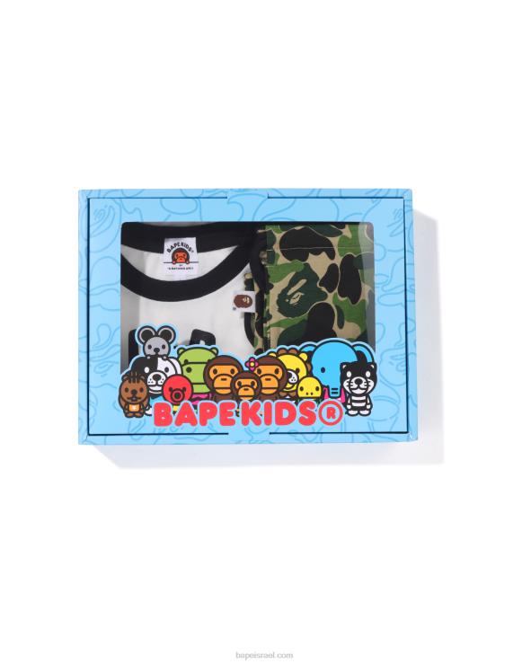 צבא ירוק A Bathing Ape 644LV1296 ילדים סט מתנות abc camo baby milo