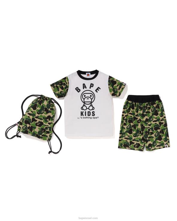 צבא ירוק A Bathing Ape 644LV1296 ילדים סט מתנות abc camo baby milo