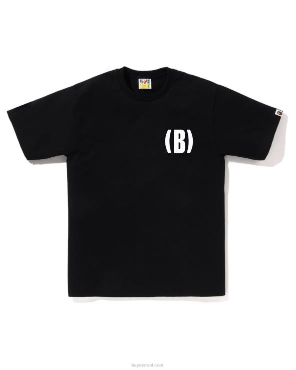 שָׁחוֹר A Bathing Ape 644LV130 גברים ב טי נקודה אחת