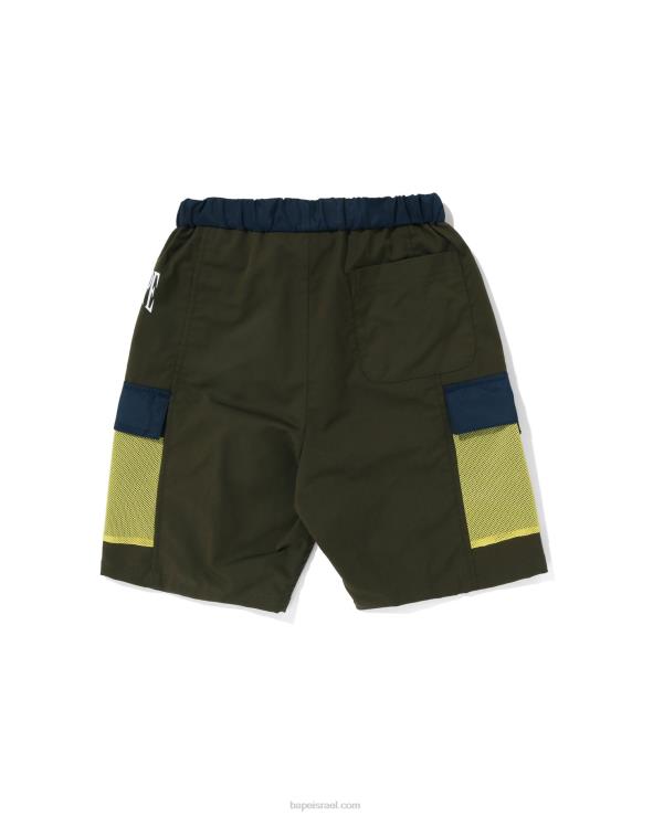 ג'ונגל עמוק A Bathing Ape 644LV1311 ילדים מכנסי כיס מרשת