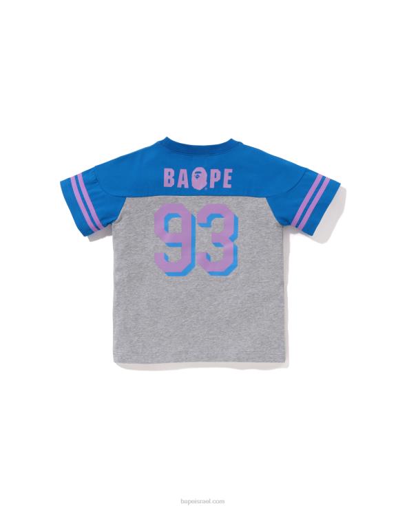 כְּחוֹל A Bathing Ape 644LV1313 ילדים טי כדורגל