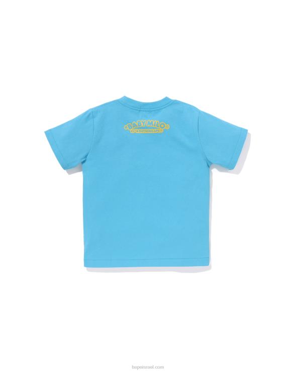 כחול בהיר A Bathing Ape 644LV1316 ילדים טי הדפס אפוד דיג בייבי מילו