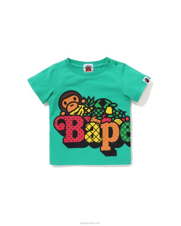 ירוק בהיר A Bathing Ape 644LV1323 ילדים טי פרי בייבי מילו