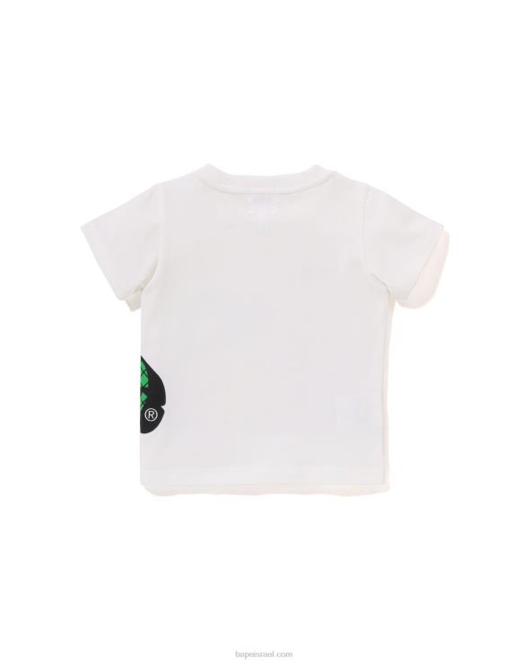 לבן A Bathing Ape 644LV1325 ילדים טי פרי בייבי מילו