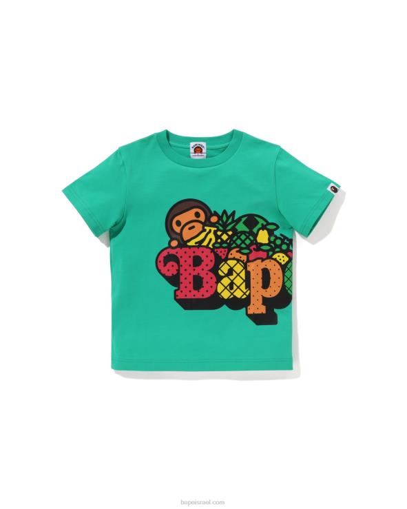 ירוק בהיר A Bathing Ape 644LV1338 ילדים טי פרי בייבי מילו