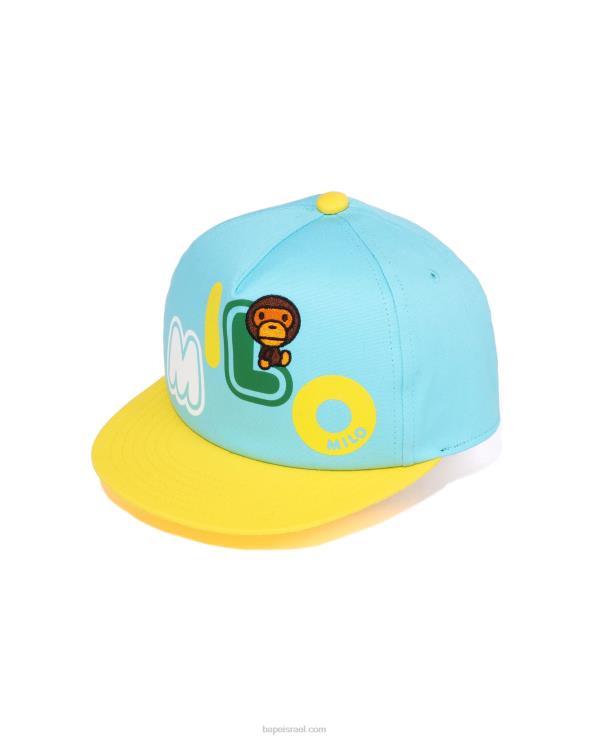 כחול בהיר A Bathing Ape 644LV1344 ילדים כובע גופן baby milo