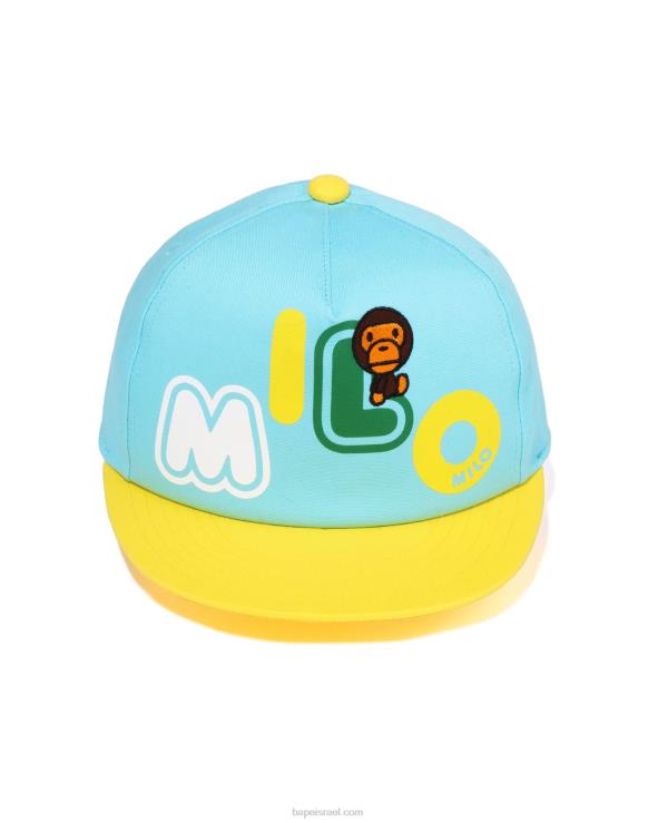 כחול בהיר A Bathing Ape 644LV1344 ילדים כובע גופן baby milo