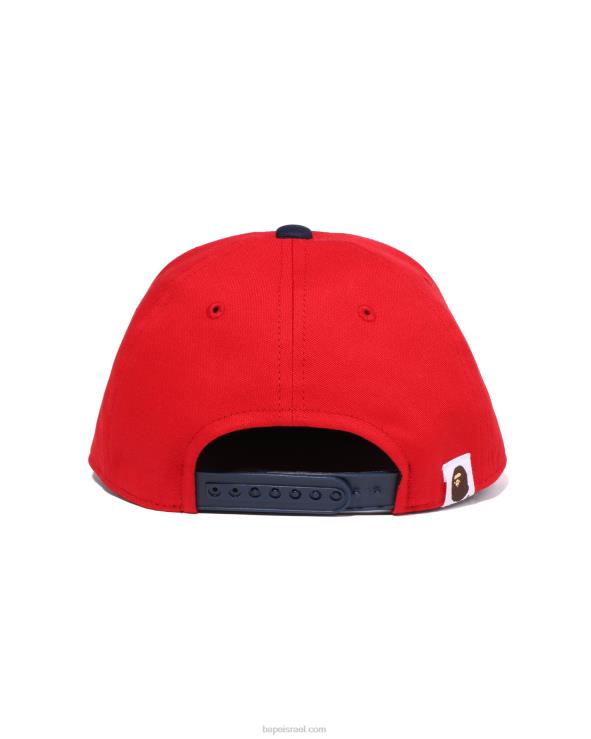 אדום בהיר A Bathing Ape 644LV1345 ילדים כובע גופן baby milo