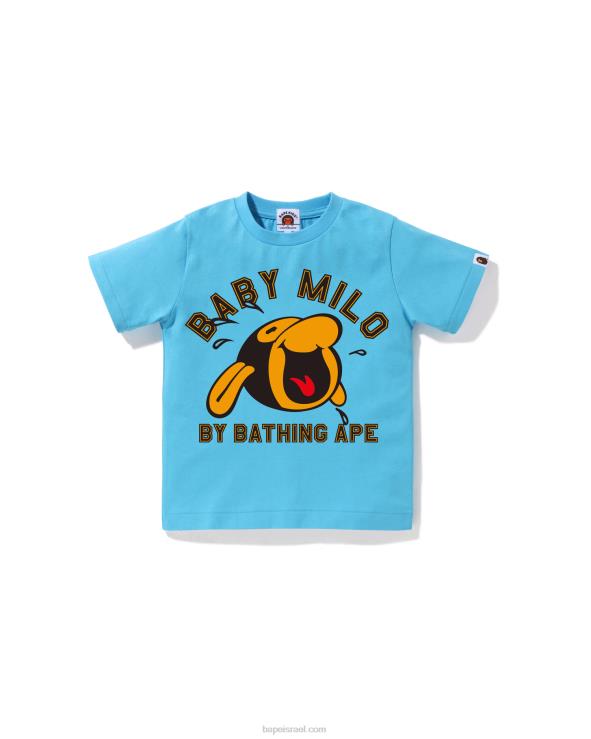 כחול בהיר A Bathing Ape 644LV1348 ילדים טי בייבי מילו קלאסי
