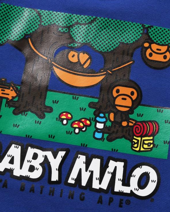 כְּחוֹל A Bathing Ape 644LV1352 ילדים צווארון ערסל לתינוק מילו קאמו