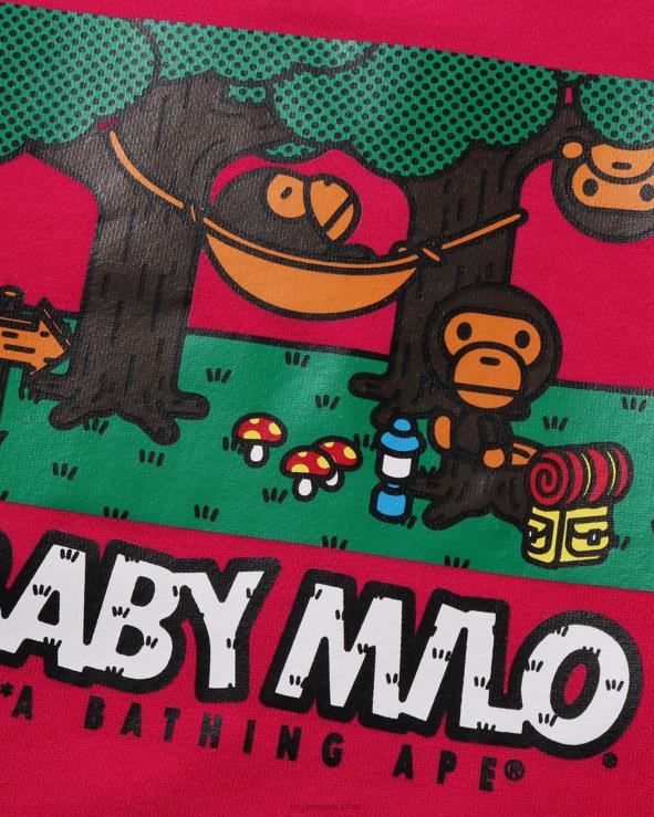 וָרוֹד A Bathing Ape 644LV1354 ילדים צווארון ערסל לתינוק מילו קאמו