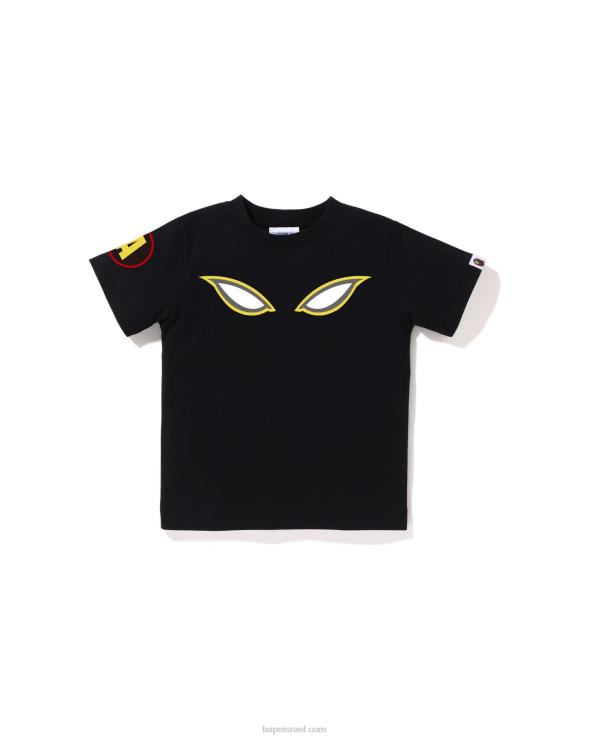 שָׁחוֹר A Bathing Ape 644LV1363 ילדים טי צל