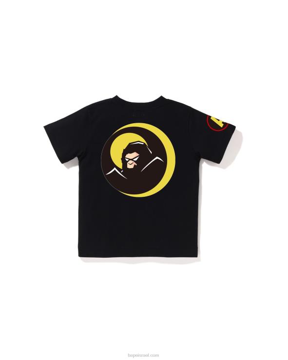 שָׁחוֹר A Bathing Ape 644LV1363 ילדים טי צל
