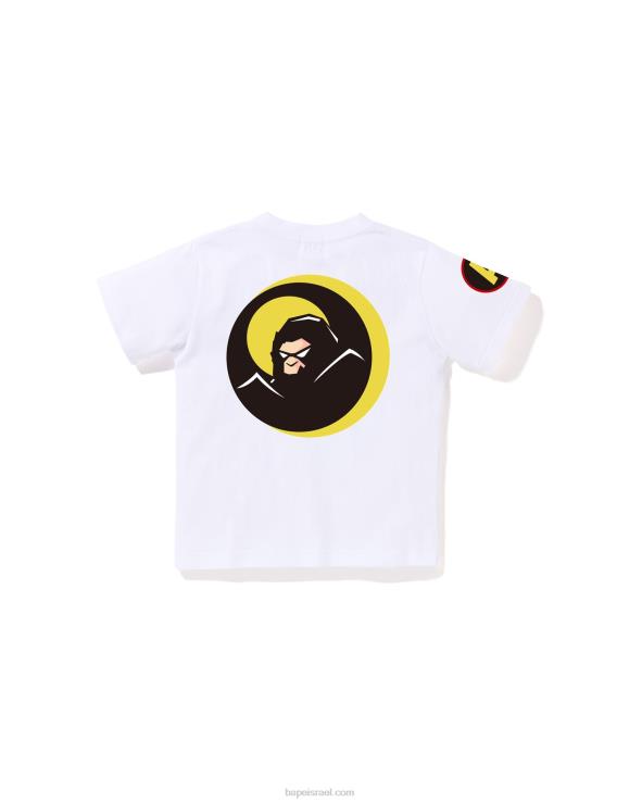 לבן A Bathing Ape 644LV1365 ילדים טי צל