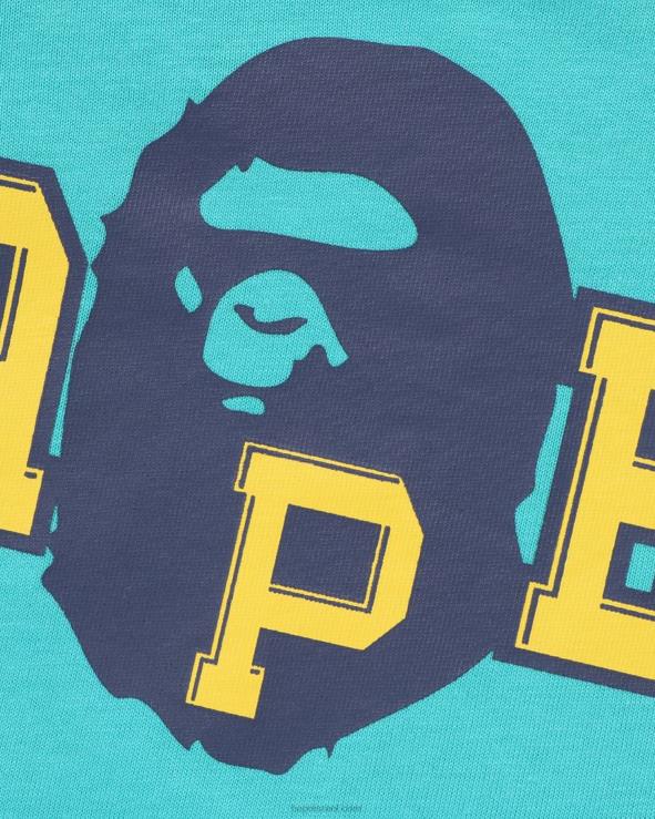 ירוק בהיר A Bathing Ape 644LV1368 ילדים בגד גוף בשכבות ראש חישוק