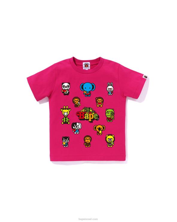 ורד קרמין A Bathing Ape 644LV1373 ילדים בייבי מילו טי מעורב פירות מס' 1