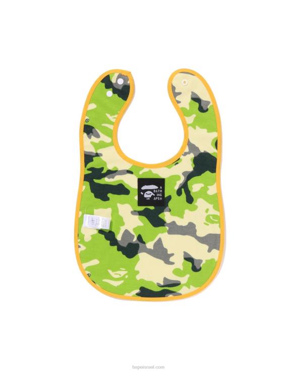 בז' A Bathing Ape 644LV1380 ילדים woodland camo baby milo הדפס אפוד דיג סינר הפיך