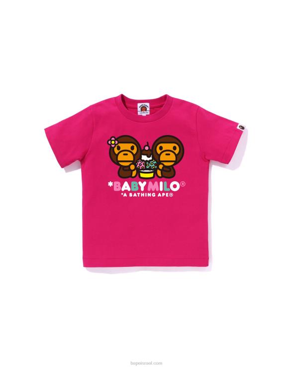 ורד קרמין A Bathing Ape 644LV1382 ילדים בייבי מילו תערובת פירות מילו וליסה טי