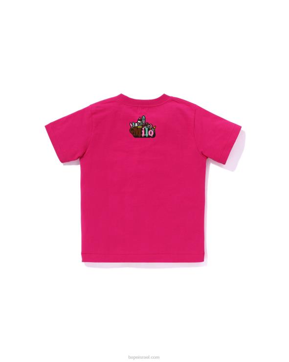 ורד קרמין A Bathing Ape 644LV1382 ילדים בייבי מילו תערובת פירות מילו וליסה טי