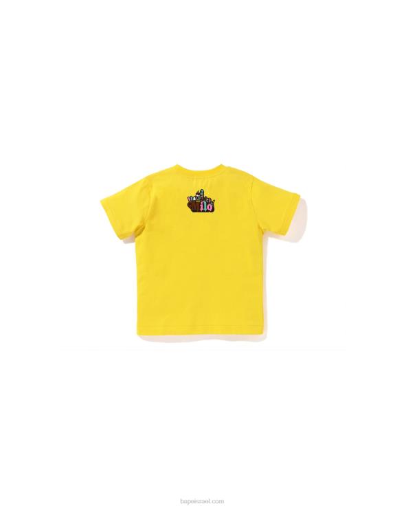 צהוב A Bathing Ape 644LV1384 ילדים בייבי מילו תערובת פירות מילו וליסה טי