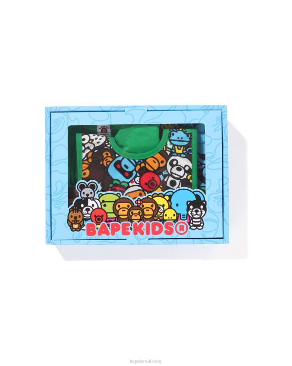 בַּרֶקֶת A Bathing Ape 644LV1391 ילדים ערכת מתנה של milo all safari