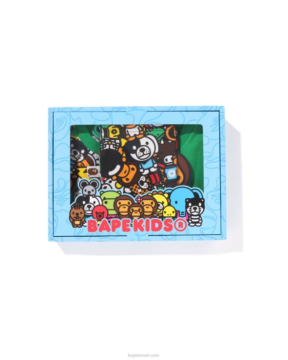 בַּרֶקֶת A Bathing Ape 644LV1393 ילדים ערכת מתנה של milo all safari