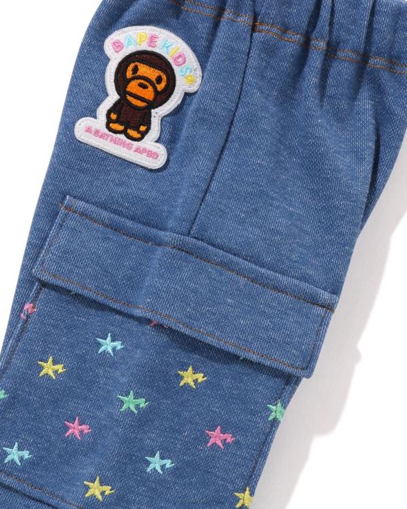 דֵנִים A Bathing Ape 644LV1398 ילדים מכנסי ג'ינס של בייבי מילו sta jersey
