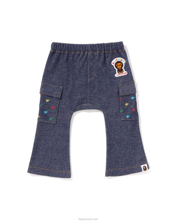 דֵנִים A Bathing Ape 644LV1399 ילדים מכנסי ג'ינס של בייבי מילו sta jersey