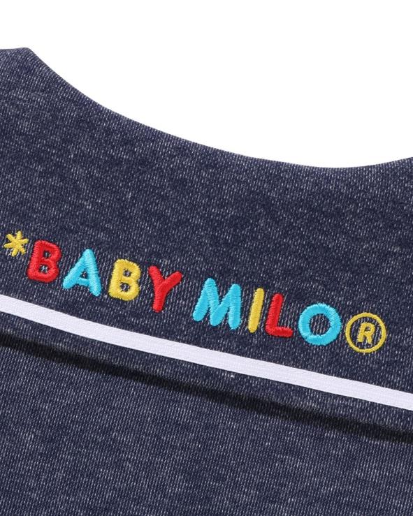 דֵנִים A Bathing Ape 644LV1401 ילדים בייבי מיילו ג'רסי ג'ינס צווארון מלחים