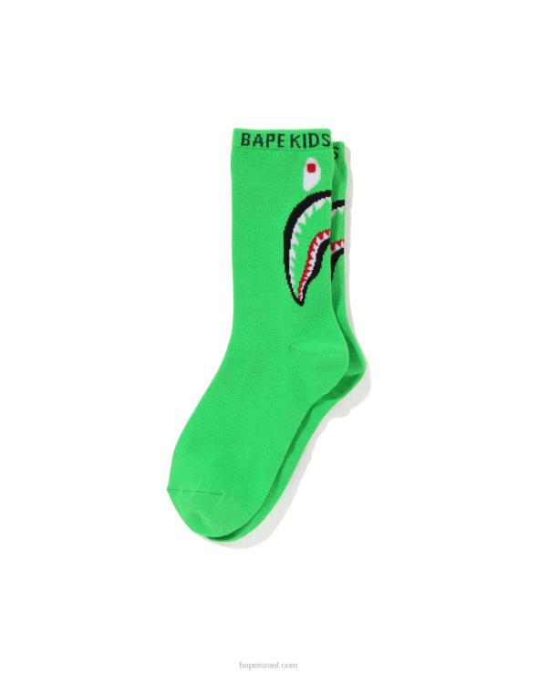 ירוק בהיר A Bathing Ape 644LV1402 ילדים גרבי כריש