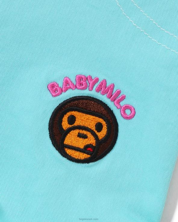 מנטה A Bathing Ape 644LV1416 ילדים מכנסי סלסולים קצרים של בייבי מילו תות