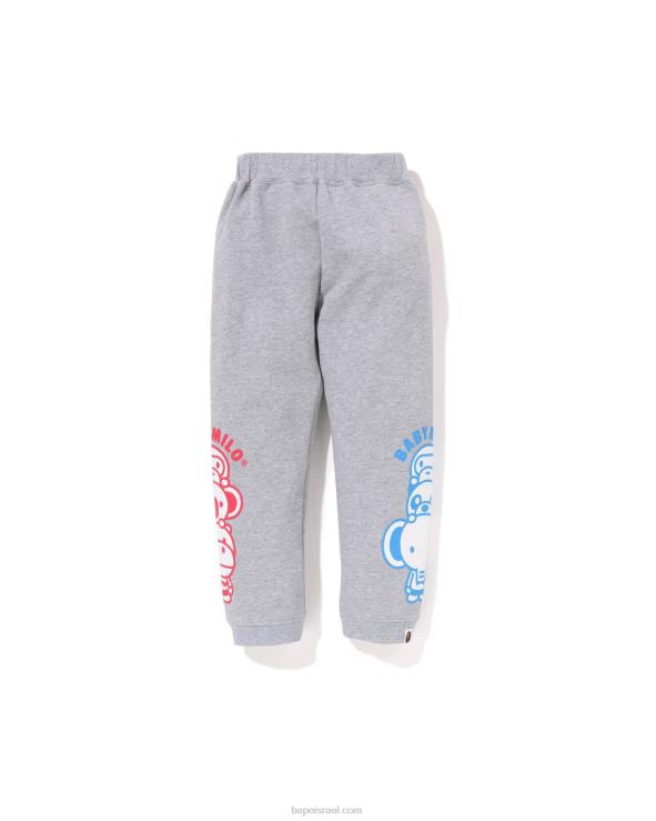 אפור A Bathing Ape 644LV1421 ילדים מכנסי טרנינג של בייבי מילו חברים