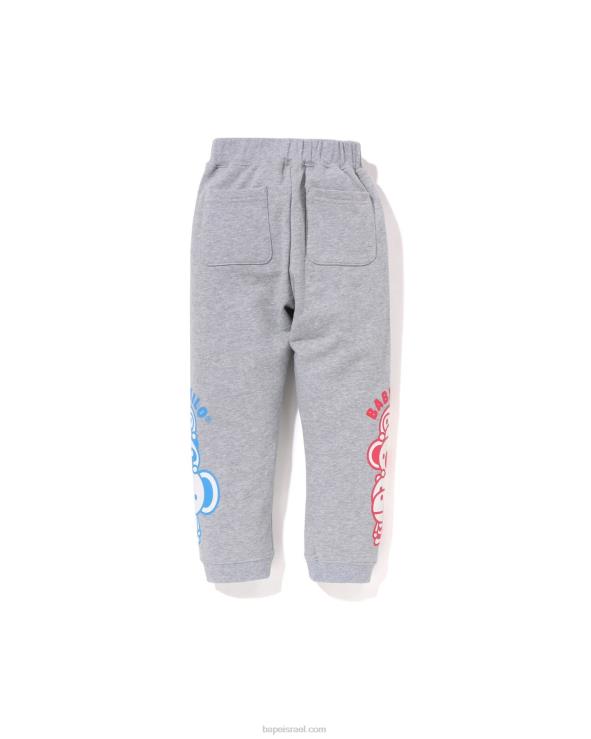 אפור A Bathing Ape 644LV1421 ילדים מכנסי טרנינג של בייבי מילו חברים