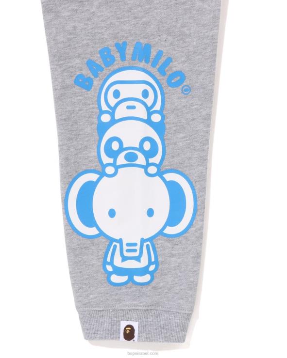 אפור A Bathing Ape 644LV1421 ילדים מכנסי טרנינג של בייבי מילו חברים