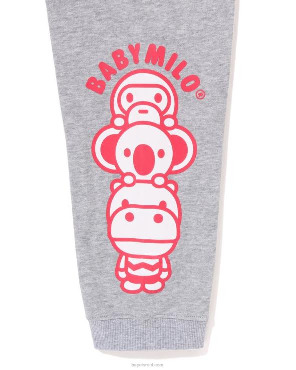 אפור A Bathing Ape 644LV1421 ילדים מכנסי טרנינג של בייבי מילו חברים