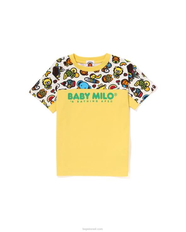 צהוב A Bathing Ape 644LV1423 ילדים בייבי מילו טי מעורב פירות