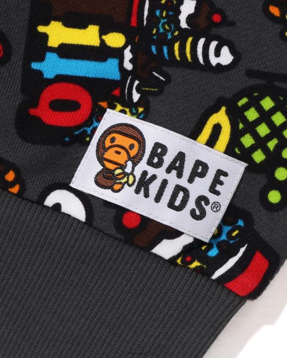 אפור כהה A Bathing Ape 644LV1442 ילדים סווטשירט פירות מעורבים של בייבי מילו