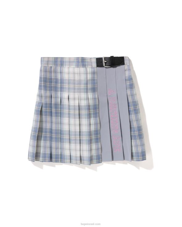 כְּחוֹל A Bathing Ape 644LV1443 ילדים חצאית קפלים בדוקה jr