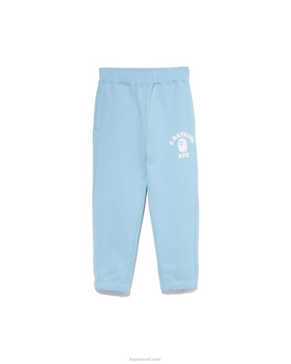 כחול בהיר A Bathing Ape 644LV1445 ילדים מכנסי טרנינג בקולג'