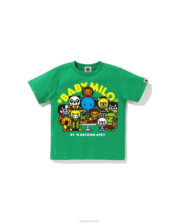 ירוק בהיר A Bathing Ape 644LV1455 ילדים בייבי מילו טי מעורב פירות מס' 2