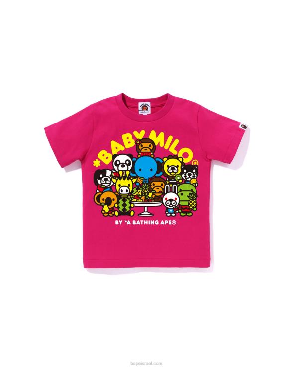 וָרוֹד A Bathing Ape 644LV1456 ילדים בייבי מילו טי מעורב פירות מס' 2