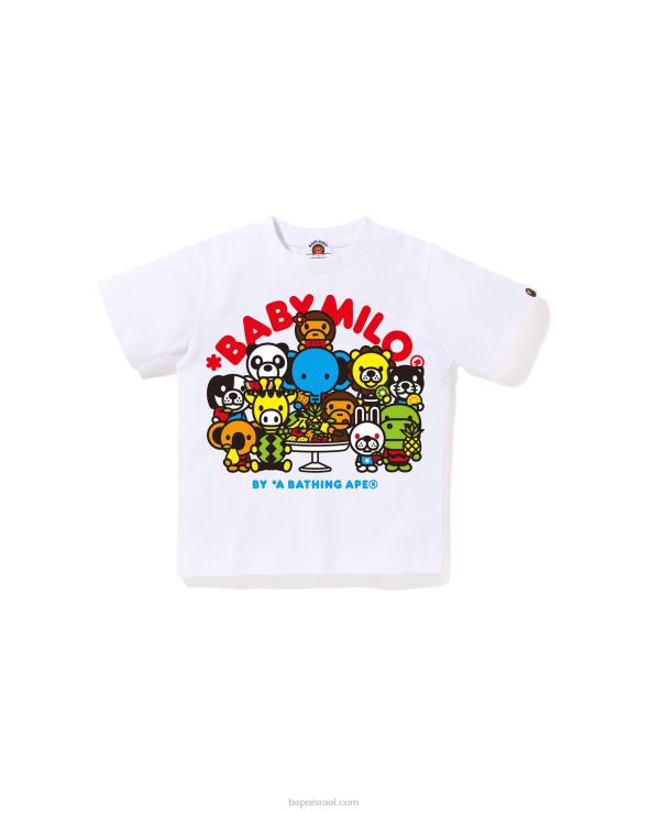לבן A Bathing Ape 644LV1458 ילדים בייבי מילו טי מעורב פירות מס' 2