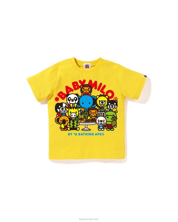 צהוב A Bathing Ape 644LV1459 ילדים בייבי מילו טי מעורב פירות מס' 2