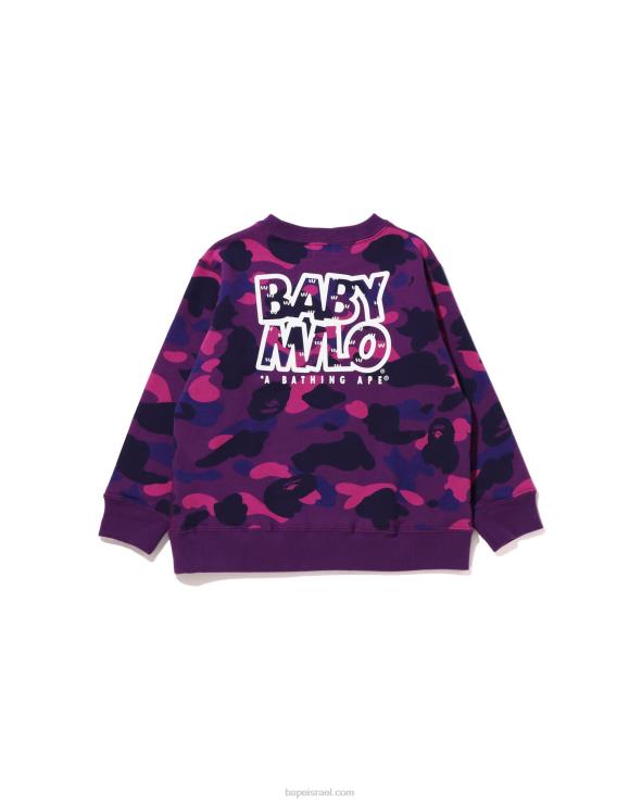 סָגוֹל A Bathing Ape 644LV1472 ילדים צבע camo בייבי מילו מחנה צווארון