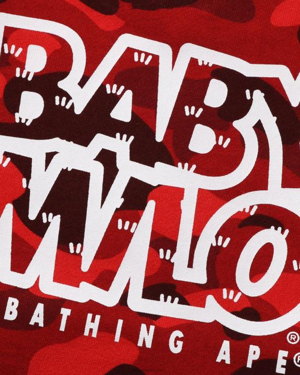 אדום בהיר A Bathing Ape 644LV1473 ילדים צבע camo בייבי מילו מחנה צווארון