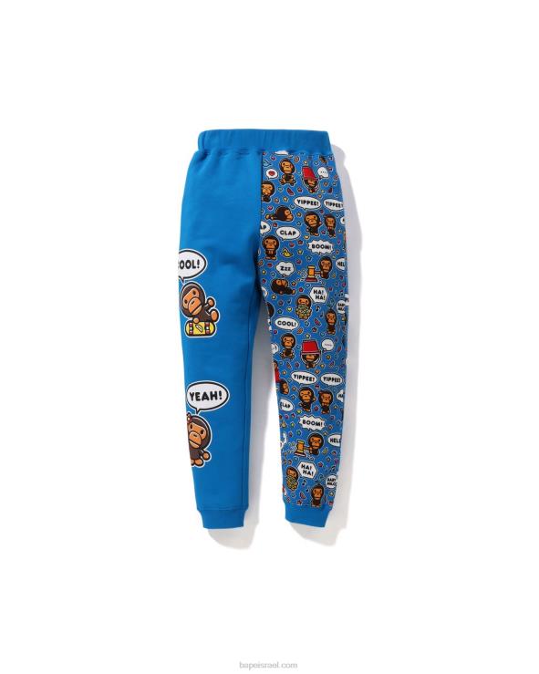 כְּחוֹל A Bathing Ape 644LV1476 ילדים מכנסיים דקים של בלון דיבור בייבי מילו
