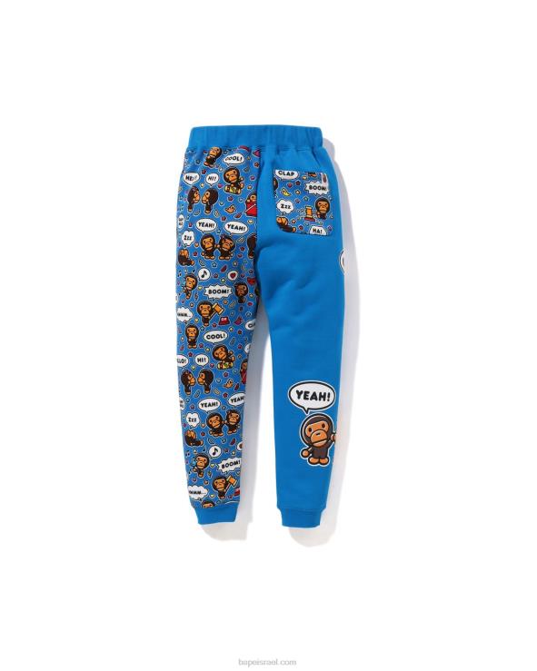 כְּחוֹל A Bathing Ape 644LV1476 ילדים מכנסיים דקים של בלון דיבור בייבי מילו